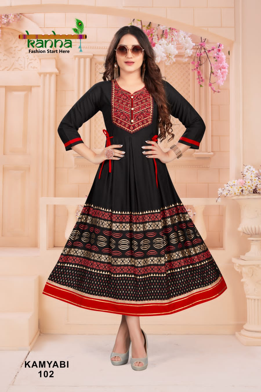 Kanha Kamyabi Designer Fancy Wear Wholesale Anarkali Kurtis
